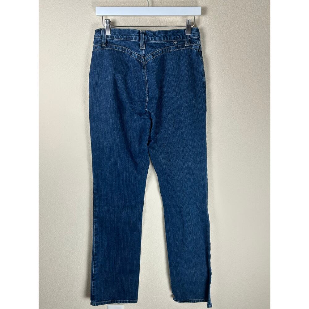 Vintage Rockies Jeans Women's Size 8 Long Dark Wash Denim Western Cowgirl - Picture 8 of 11